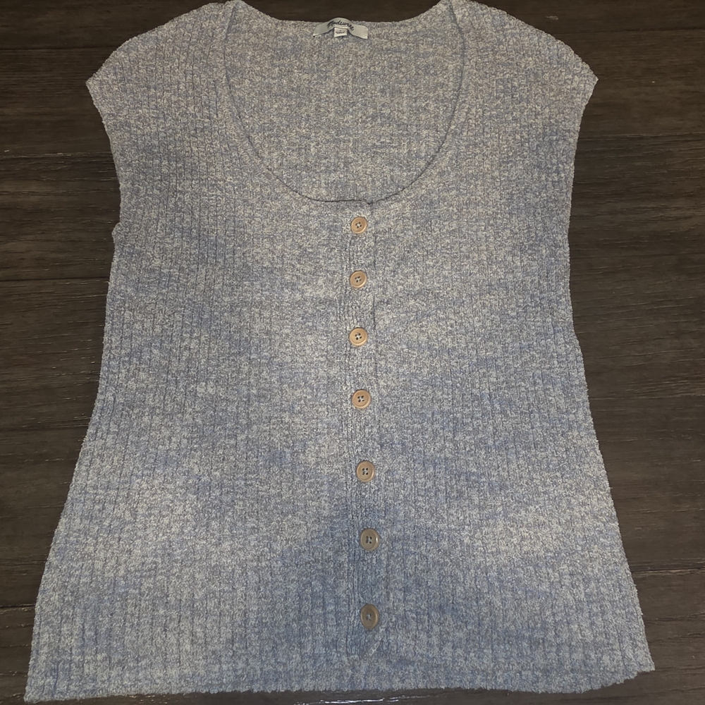 Madewell Heather Gray Knit Sweater